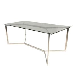 Campbell Stainless Steel Dining Table