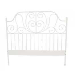White Metal Queen Headboard