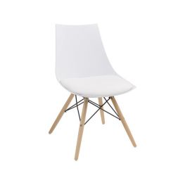 Carla White Molded Dining Chair -