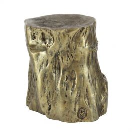 Trunked In Gold Garden Stool