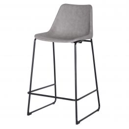 Delta PU ABS Bar Stool, Vintage Mist