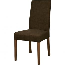 Hartford Toffee Fabric Dining Chair with Natural Legs