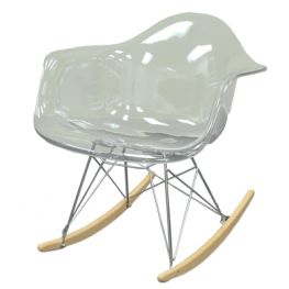 Carl Transparent Molded Rocker Chair