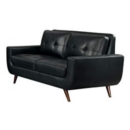Deryn Black Loveseat