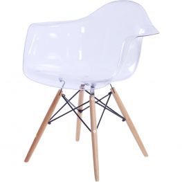 Carl Molded Arm Chair Maple Dowel Legs