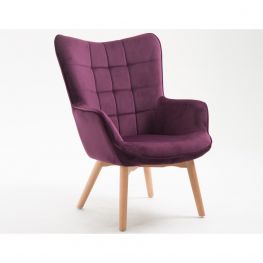 Margaux Purple  Accent Chair